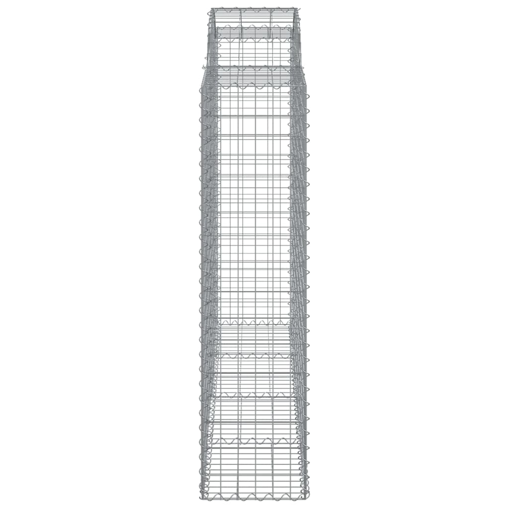 Cesti Gabbioni ad Arco 15 pz 200x50x160/180 cm Ferro Zincato 3146396