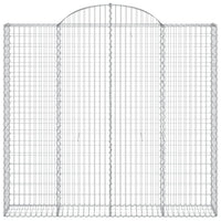 Cesti Gabbioni ad Arco 18 pz 200x50x180/200 cm Ferro Zincato 3146418