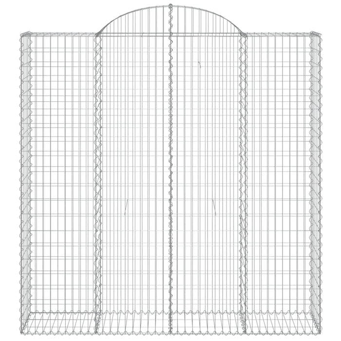 Cesti Gabbioni ad Arco 10 pz 200x50x200/220 cm Ferro Zincato 3146433