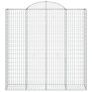 Cesti Gabbioni ad Arco 11 pz 200x50x200/220 cm Ferro Zincato 3146434