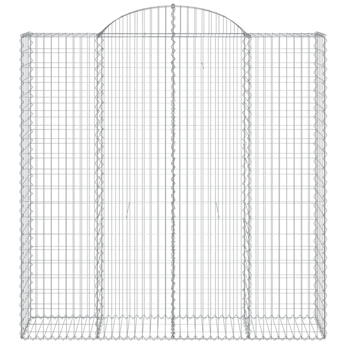 Cesti Gabbioni ad Arco 11 pz 200x50x200/220 cm Ferro Zincato 3146434
