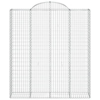 Cesti Gabbioni ad Arco 3 pz 200x50x220/240 cm Ferro Zincato 3146447