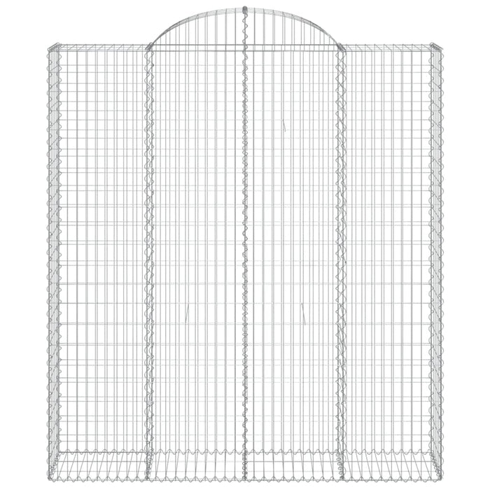 Cesti Gabbioni ad Arco 3 pz 200x50x220/240 cm Ferro Zincato 3146447