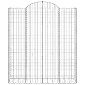 Cesti Gabbioni ad Arco 4 pz 200x50x220/240 cm Ferro Zincato