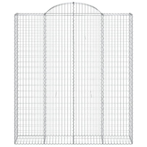 Cesti Gabbioni ad Arco 6 pz 200x50x220/240 cm Ferro Zincato 3146450