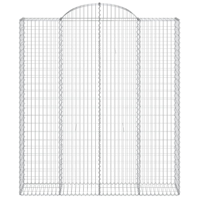 Cesti Gabbioni ad Arco 7 pz 200x50x220/240 cm Ferro Zincato 3146451