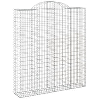 Cesti Gabbioni ad Arco 8 pz 200x50x220/240 cm Ferro Zincatocod mxl 76108