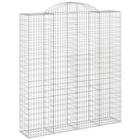 Cesti Gabbioni ad Arco 14 pz 200x50x220/240 cm Ferro Zincatocod mxl 100092