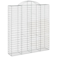 Cesti Gabbioni ad Arco 18 pz 200x50x220/240 cm Ferro Zincato