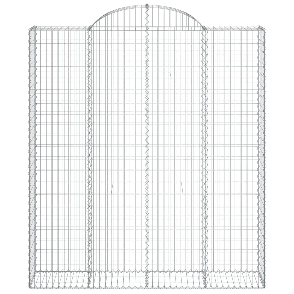 Cesti Gabbioni ad Arco 25 pz 200x50x220/240 cm Ferro Zincato