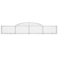 Cesti Gabbioni ad Arco 5 pz 300x30x40/60 cm Ferro Zincato 3146470