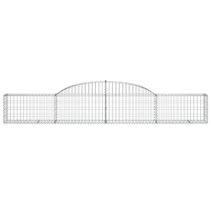 Cesti Gabbioni ad Arco 13 pz 300x30x40/60 cm Ferro Zincato 3146478