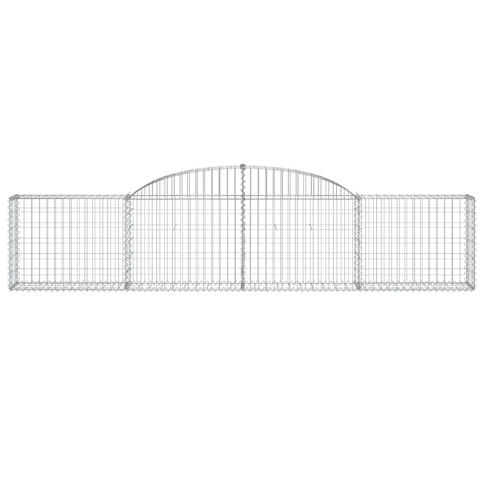 Cesti Gabbioni ad Arco 13 pz 300x30x60/80 cm Ferro Zincato 3146496