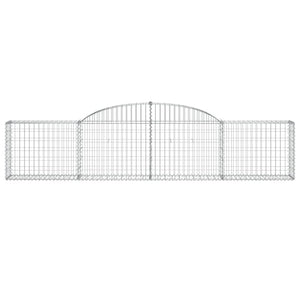 Cesti Gabbioni ad Arco 13 pz 300x30x60/80 cm Ferro Zincato 3146496