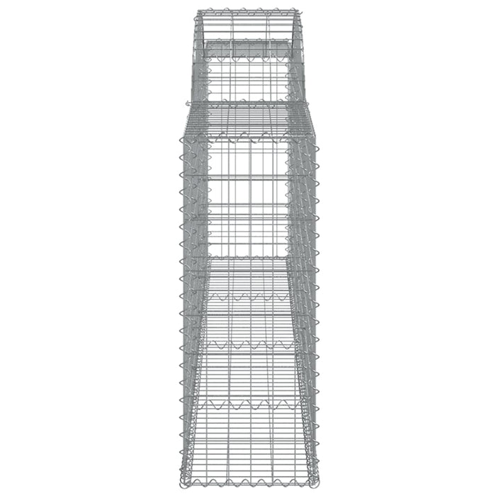 Cesti Gabbioni ad Arco 9 pz 300x30x80/100 cm Ferro Zincato 3146510