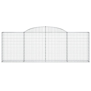 Cesti Gabbioni ad Arco 9 pz 300x30x100/120 cm Ferro Zincato 3146528