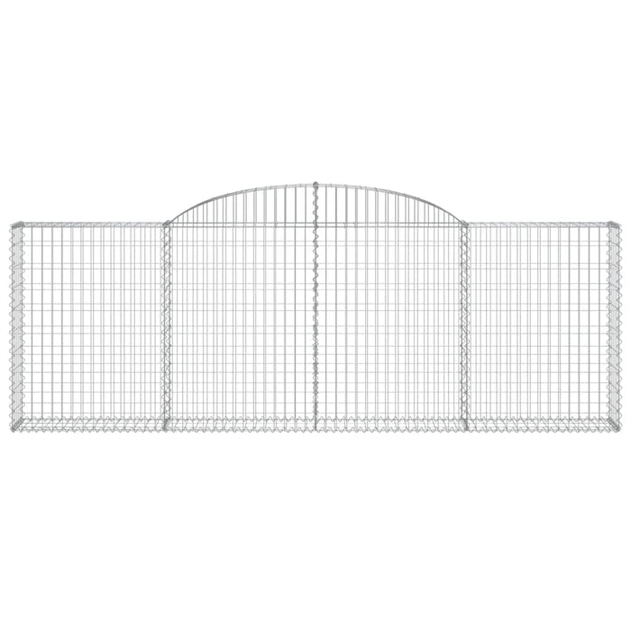 Cesti Gabbioni ad Arco 12 pz 300x30x100/120 cm Ferro Zincato