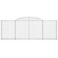 Cesti Gabbioni ad Arco 13 pz 300x30x100/120 cm Ferro Zincato 3146532