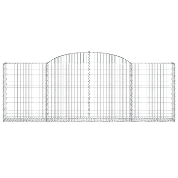 Cesti Gabbioni ad Arco 25 pz 300x30x100/120 cm Ferro Zincato 3146536