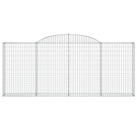 Cesti Gabbioni ad Arco 7 pz 300x30x120/140 cm Ferro Zincato