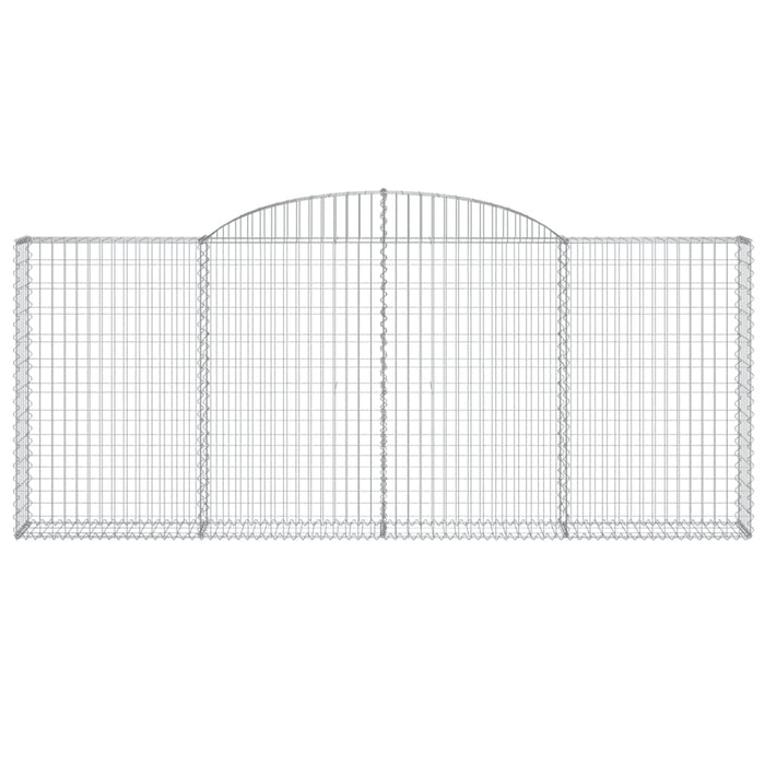 Cesti Gabbioni ad Arco 9 pz 300x30x120/140 cm Ferro Zincato