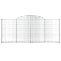 Cesti Gabbioni ad Arco 9 pz 300x30x120/140 cm Ferro Zincato 3146546