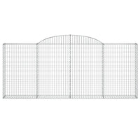 Cesti Gabbioni ad Arco 10 pz 300x30x120/140 cm Ferro Zincato 3146547