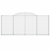 Cesti Gabbioni ad Arco 12 pz 300x30x120/140 cm Ferro Zincato 3146549