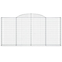 Cesti Gabbioni ad Arco 12 pz 300x30x140/160 cm Ferro Zincato 3146567