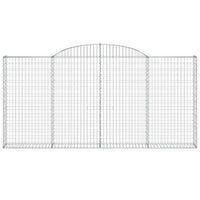 Cesti Gabbioni ad Arco 13 pz 300x30x140/160 cm Ferro Zincato 3146568