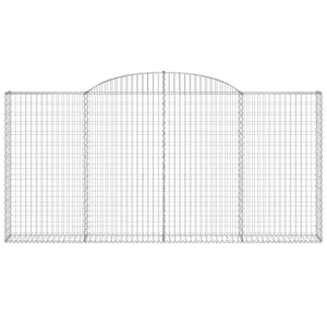 Cesti Gabbioni ad Arco 13 pz 300x30x140/160 cm Ferro Zincato 3146568