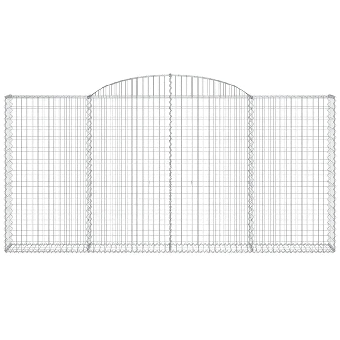 Cesti Gabbioni ad Arco 13 pz 300x30x140/160 cm Ferro Zincato 3146568