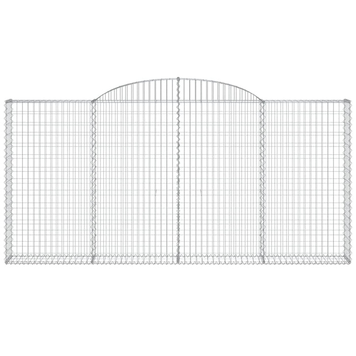 Cesti Gabbioni ad Arco 20 pz 300x30x140/160 cm Ferro Zincato 3146571