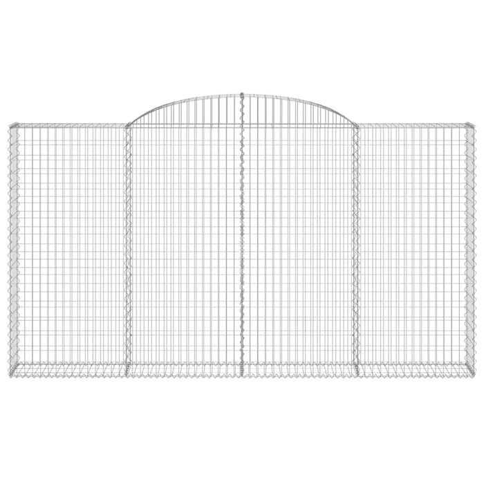 Cesti Gabbioni ad Arco 5 pz 300x30x160/180 cm Ferro Zincato 3146578