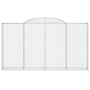 Cesti Gabbioni ad Arco 5 pz 300x30x160/180 cm Ferro Zincato