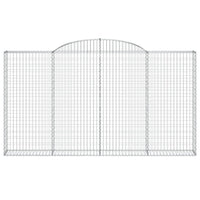 Cesti Gabbioni ad Arco 7 pz 300x30x160/180 cm Ferro Zincato 3146580