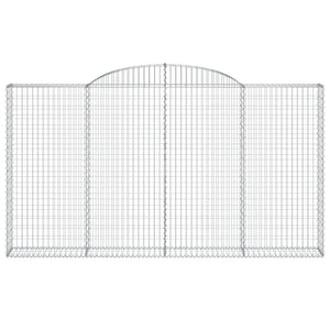 Cesti Gabbioni ad Arco 7 pz 300x30x160/180 cm Ferro Zincato 3146580