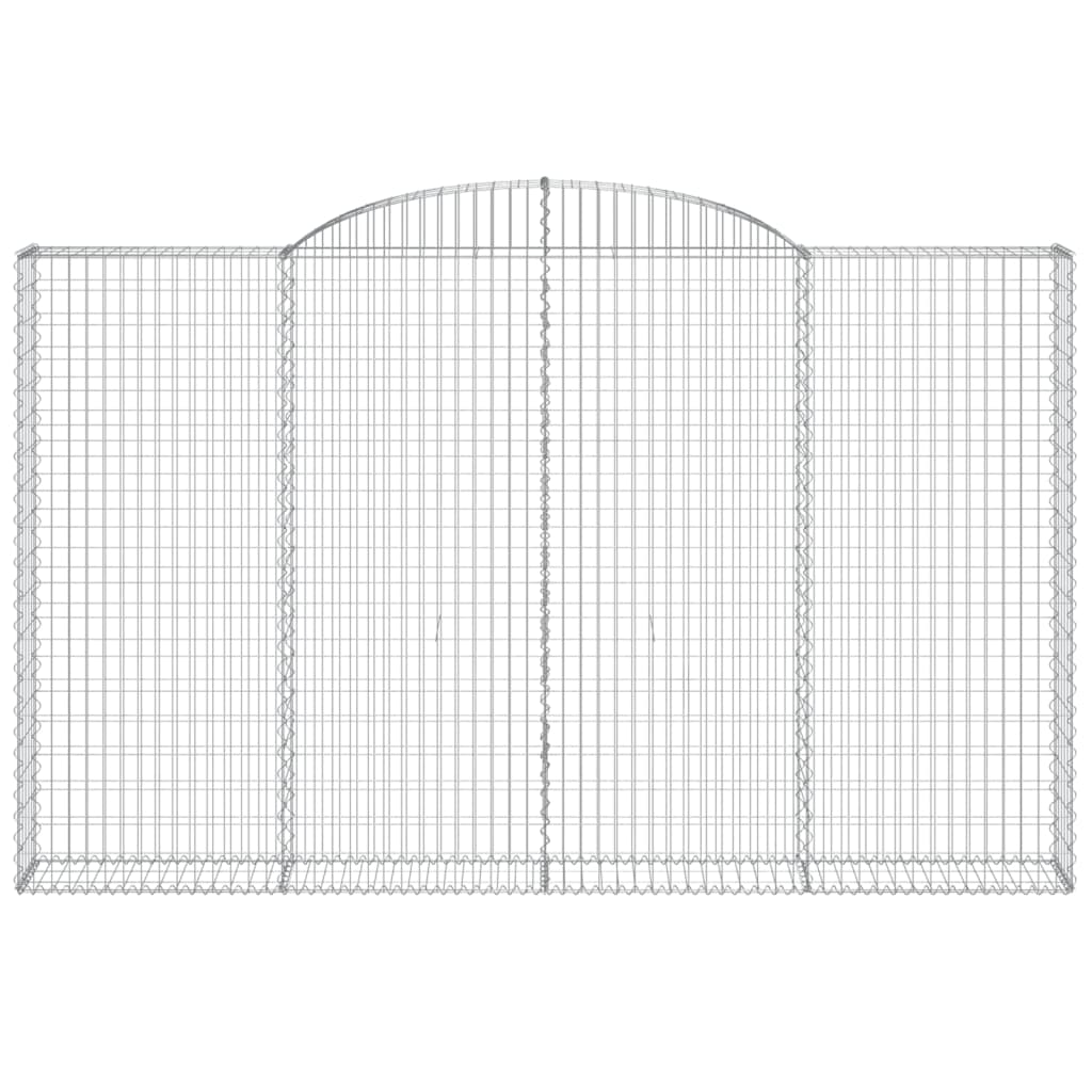 Cesti Gabbioni ad Arco 5 pz 300x30x180/200 cm Ferro Zincato 3146596