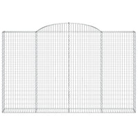 Cesti Gabbioni ad Arco 5 pz 300x30x180/200 cm Ferro Zincato 3146596