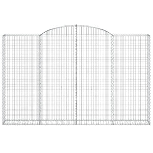 Cesti Gabbioni ad Arco 5 pz 300x30x180/200 cm Ferro Zincato 3146596