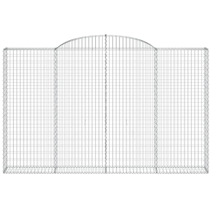 Cesti Gabbioni ad Arco 5 pz 300x30x180/200 cm Ferro Zincato 3146596