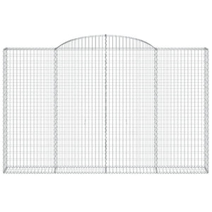 Cesti Gabbioni ad Arco 6 pz 300x30x180/200 cm Ferro Zincato 3146597