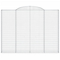 Cesti Gabbioni ad Arco 2 pz 300x30x220/240 cm Ferro Zincato 3146629