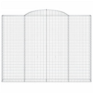 Cesti Gabbioni ad Arco 2 pz 300x30x220/240 cm Ferro Zincato 3146629