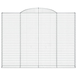 Cesti Gabbioni ad Arco 4 pz 300x30x220/240 cm Ferro Zincato 3146631