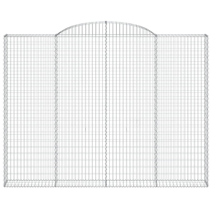 Cesti Gabbioni ad Arco 4 pz 300x30x220/240 cm Ferro Zincato 3146631