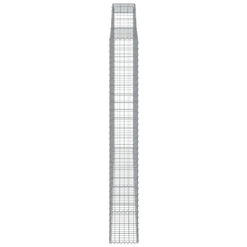 Cesti Gabbioni ad Arco 4 pz 300x30x220/240 cm Ferro Zincato 3146631