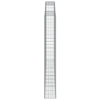 Cesti Gabbioni ad Arco 4 pz 300x30x220/240 cm Ferro Zincato 3146631