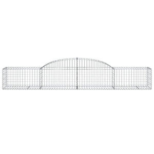 Cesti Gabbioni ad Arco 10 pz 300x30x40/60 cm Ferro Zincato 3146655