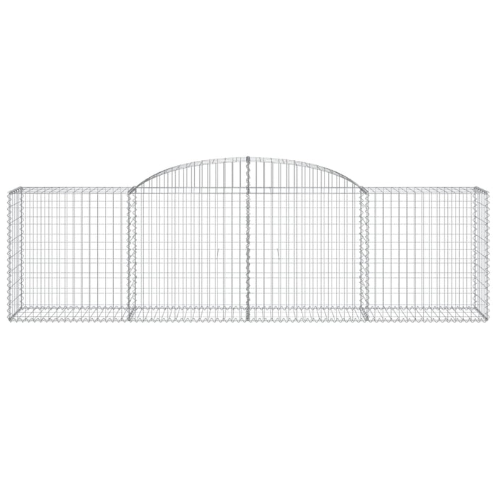 Cesti Gabbioni ad Arco 6 pz 300x50x80/100 cm Ferro Zincato 3146687